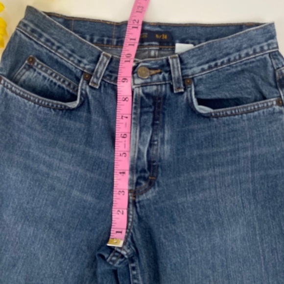 J Crew Button Fly Mid Rise Straight Jeans Size 6 - Picture 6 of 8